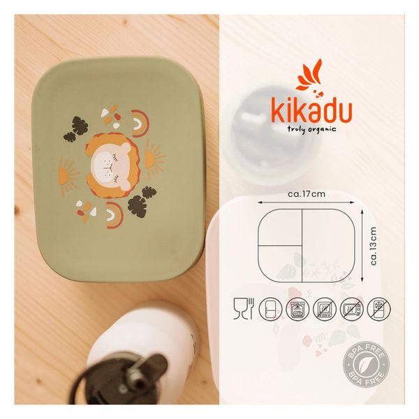 Kikadu matboks 3 rom silikonlokk l&oslash;ve