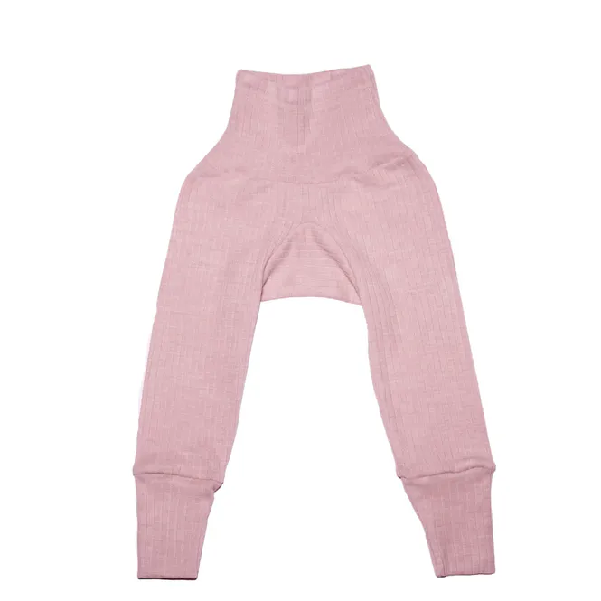 Hovedbilde Cosilana babybukse ull/silke/bomull rosa