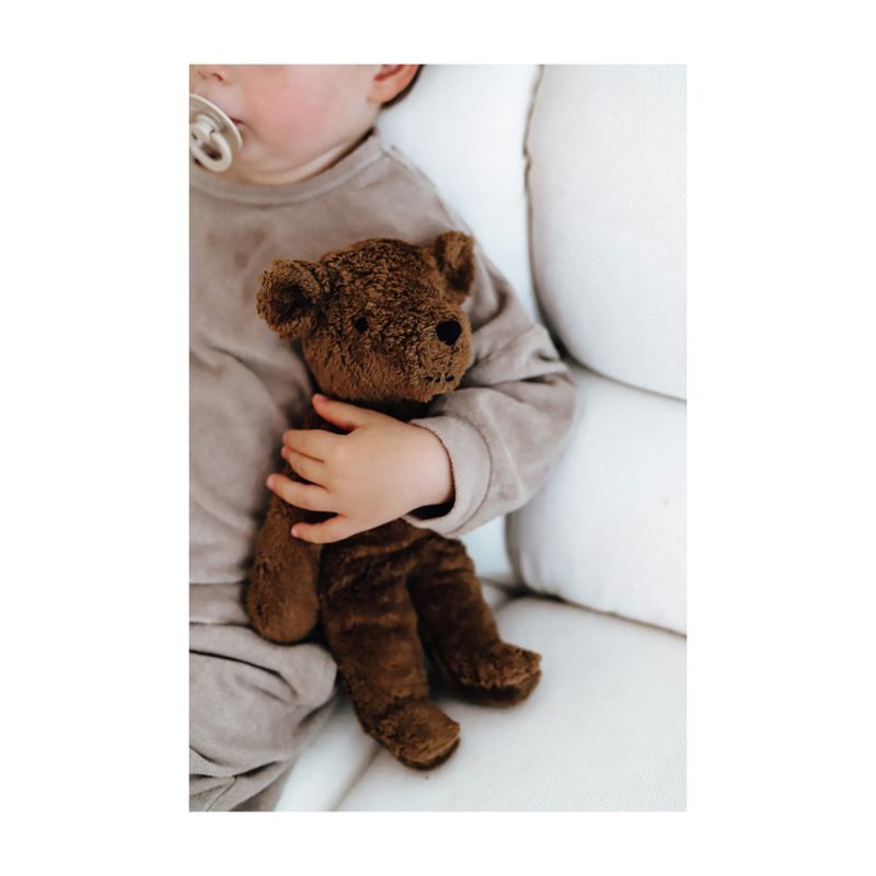 Senger Naturwelt hengslete bamse mørkebrun liten