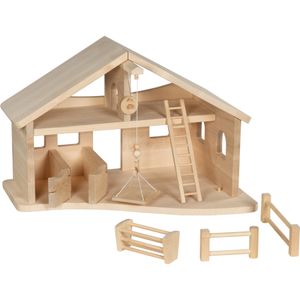 Hovedbilde Holztiger stor stall i tre - BESTILLINGSVARE