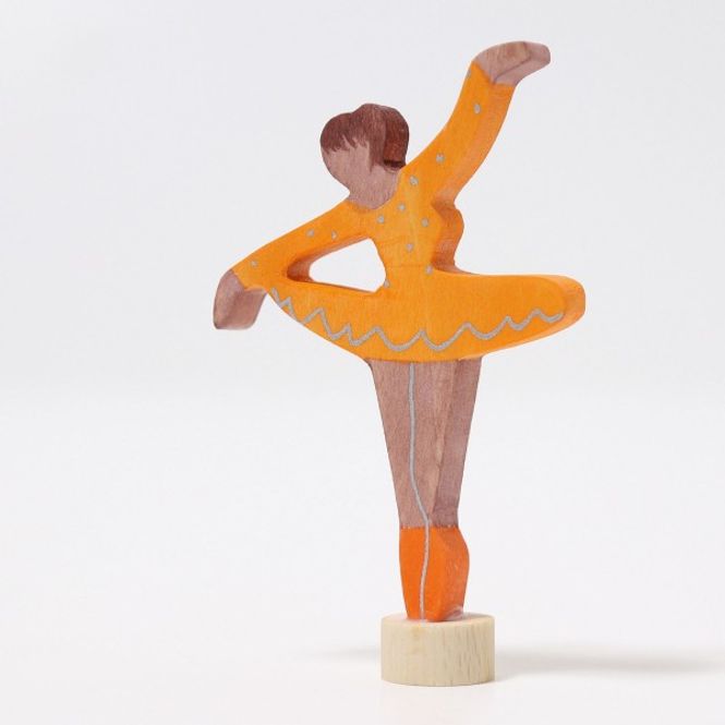 Hovedbilde Grimm's figur til bursdagsring ballerina oransje