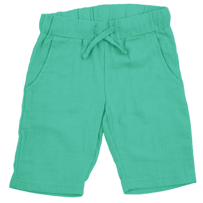 Hovedbilde Maxomorra knelang shorts musselin grønn - kun ...