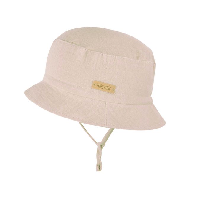 Hovedbilde Pure Pure bøttehatt baby musselin beige - str 43, ...