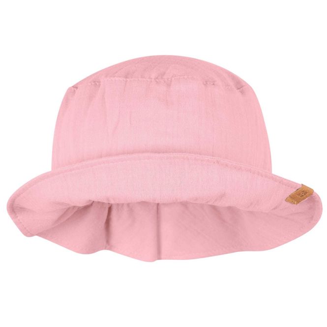 Hovedbilde Pure Pure bøttehatt musselin rosa UPF 50+
