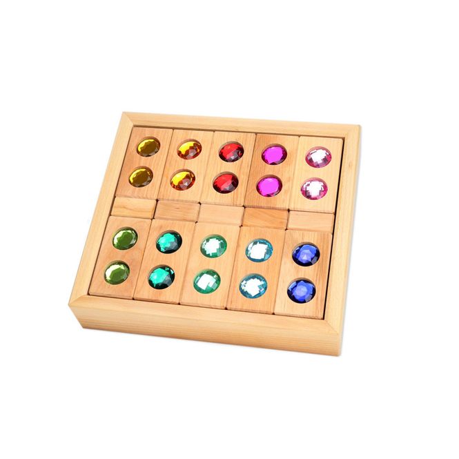 Hovedbilde Bauspiel klosser med glitrende steiner - ...