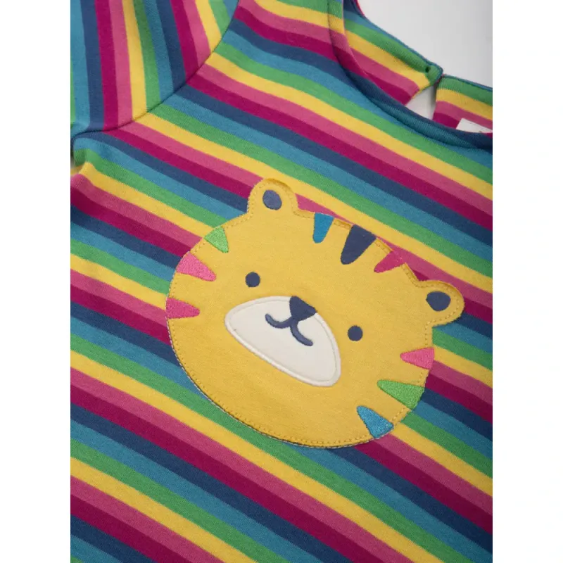 Kite kjole tiger regnbuestriper
