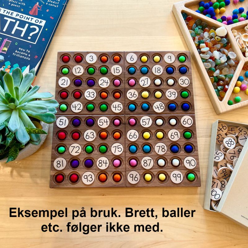 Treasures From Jennifer brikker TALL 1-100 til hundrebrett