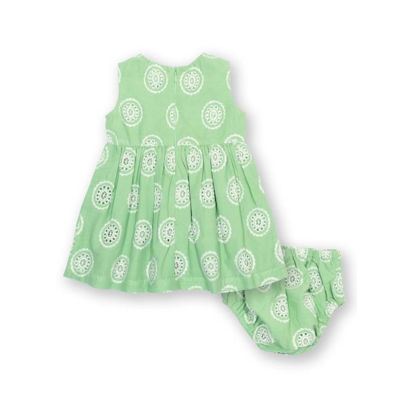 Kite babykjole med bloomer grønn