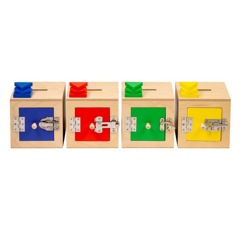 Educo kasser med lås 4-pk.