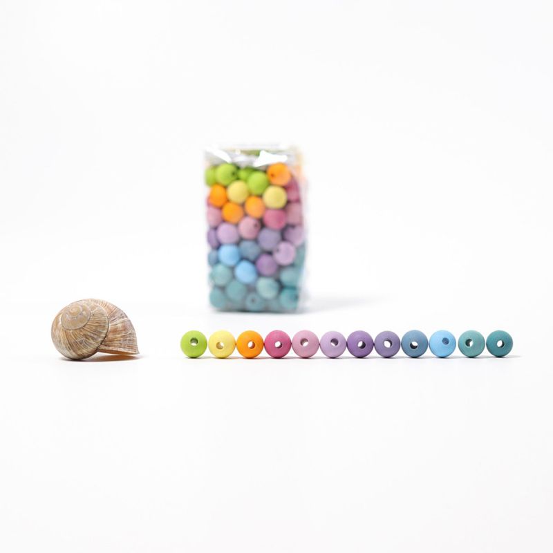 Grimm's små treperler pastell 120 stk.