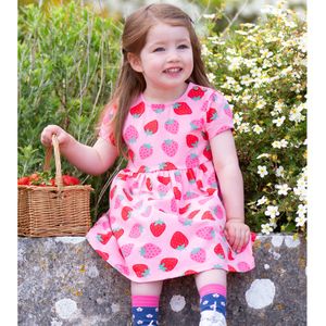 Hovedbilde Kite kjole rosa jordb&aelig;r - str. 98-116