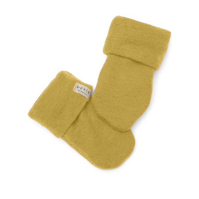 Hovedbilde Petit by Basics babyvotter ull okergul