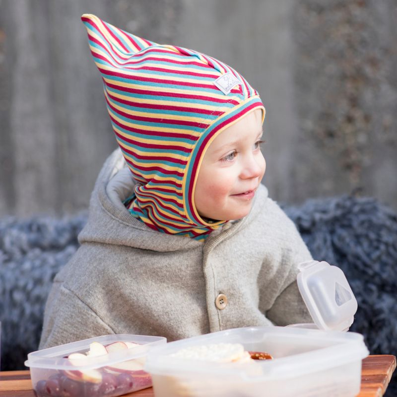 Pickapooh lue balaklava bomull striper multi