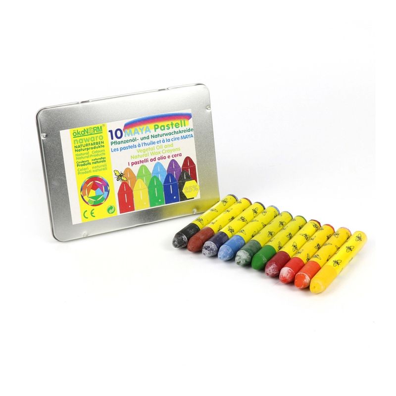 Ökonorm naturlige oljepasteller 10-pk.