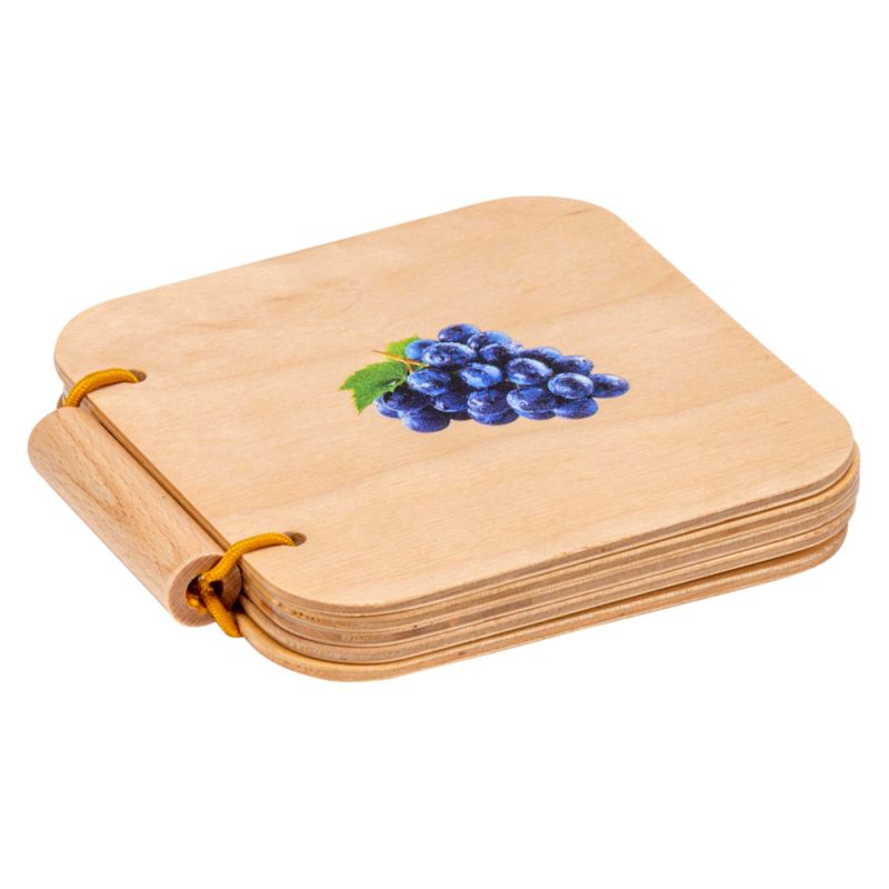 Nienhuis Montessori småbarnsbok i tre - frukt