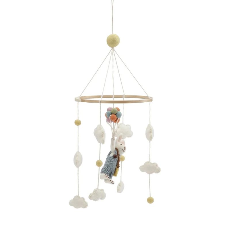 Gry & Sif uro ullfigurer kanin med ballonger