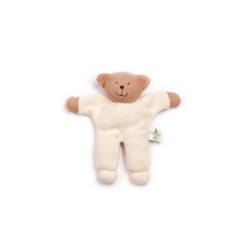 Nanchen liten bamse hvit/brun