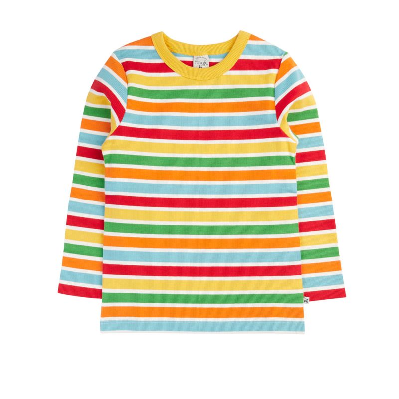 Frugi trøye ribb flerfarget - str. 1-10 år