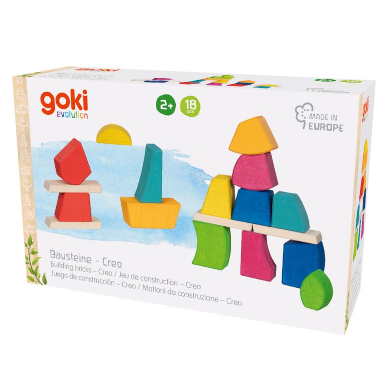 Goki Evolution Creo byggeklosser i ulike fasonger