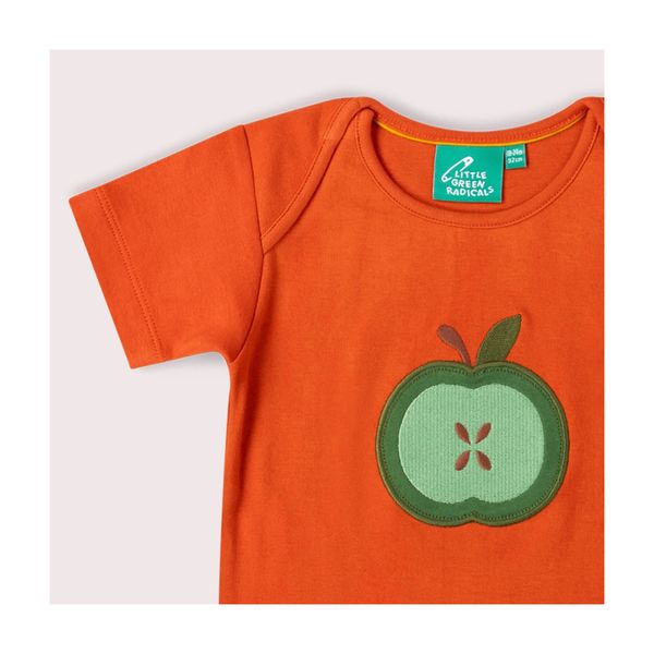 Little Green Radicals t-skjorte baby eple r&oslash;d