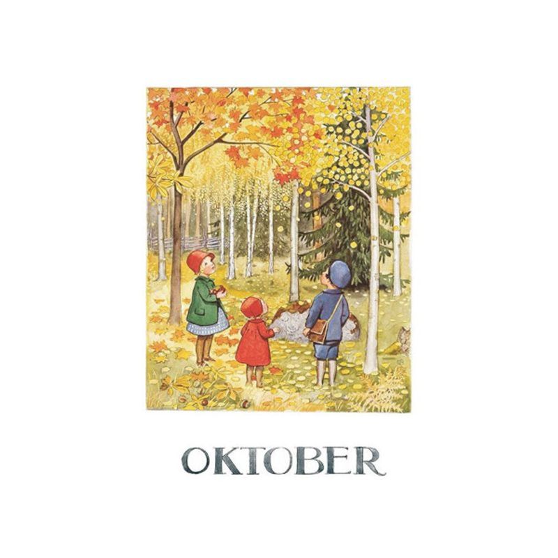 Elsa Beskow postkort månedene