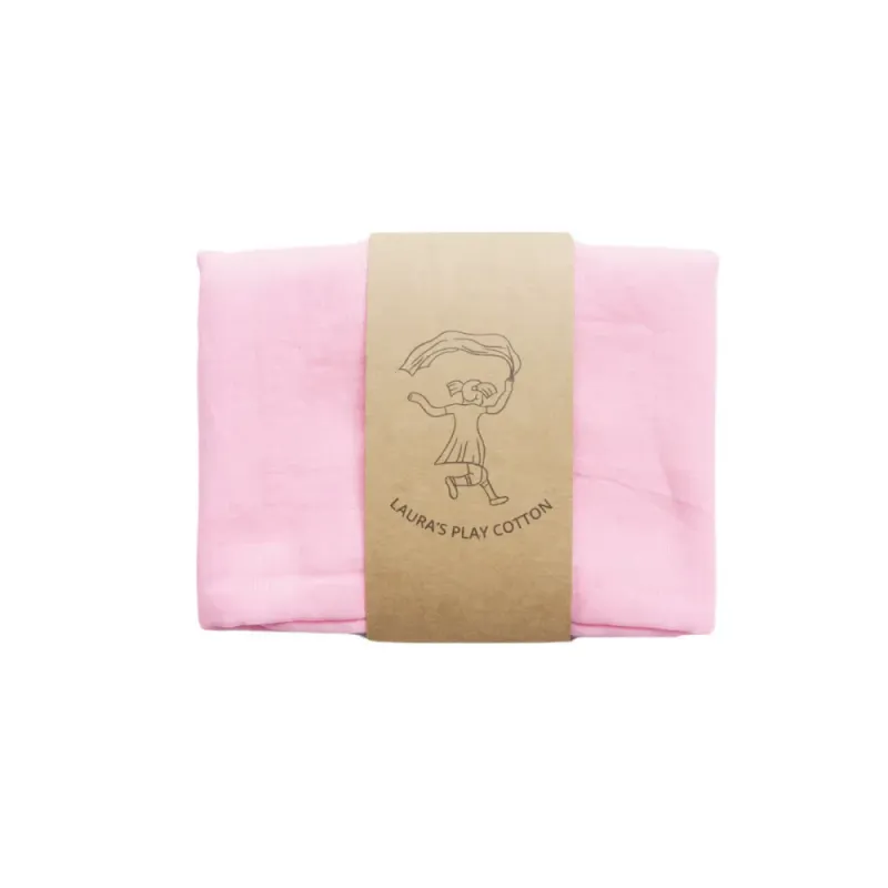 Laura's Play Cotton lekestoff ensfarget 90x90 cm - velg farge