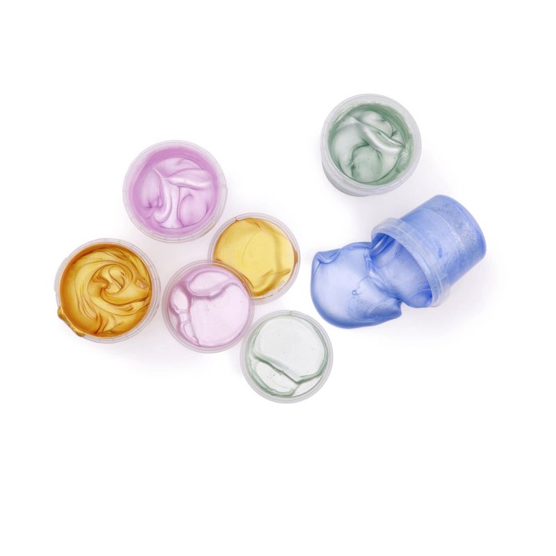 Neogrün glitrende fingermaling 4-pk. økologisk