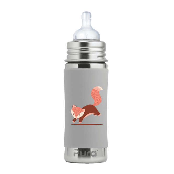 Hovedbilde Pura Kiki® tåteflaske stål 325 ml rev
